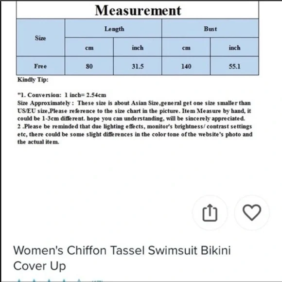 Chiffon beach coverup - Picture 4 of 5